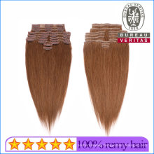 Clip Hair 100% Brazilian Human Virgin Hair Clip Hair Extension Remy Hair